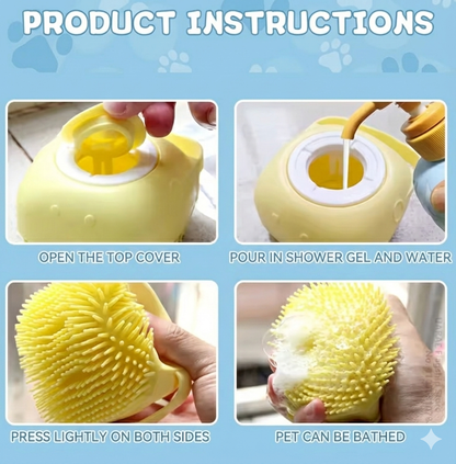 PawPure™ Suds & Scrub Massage Brush