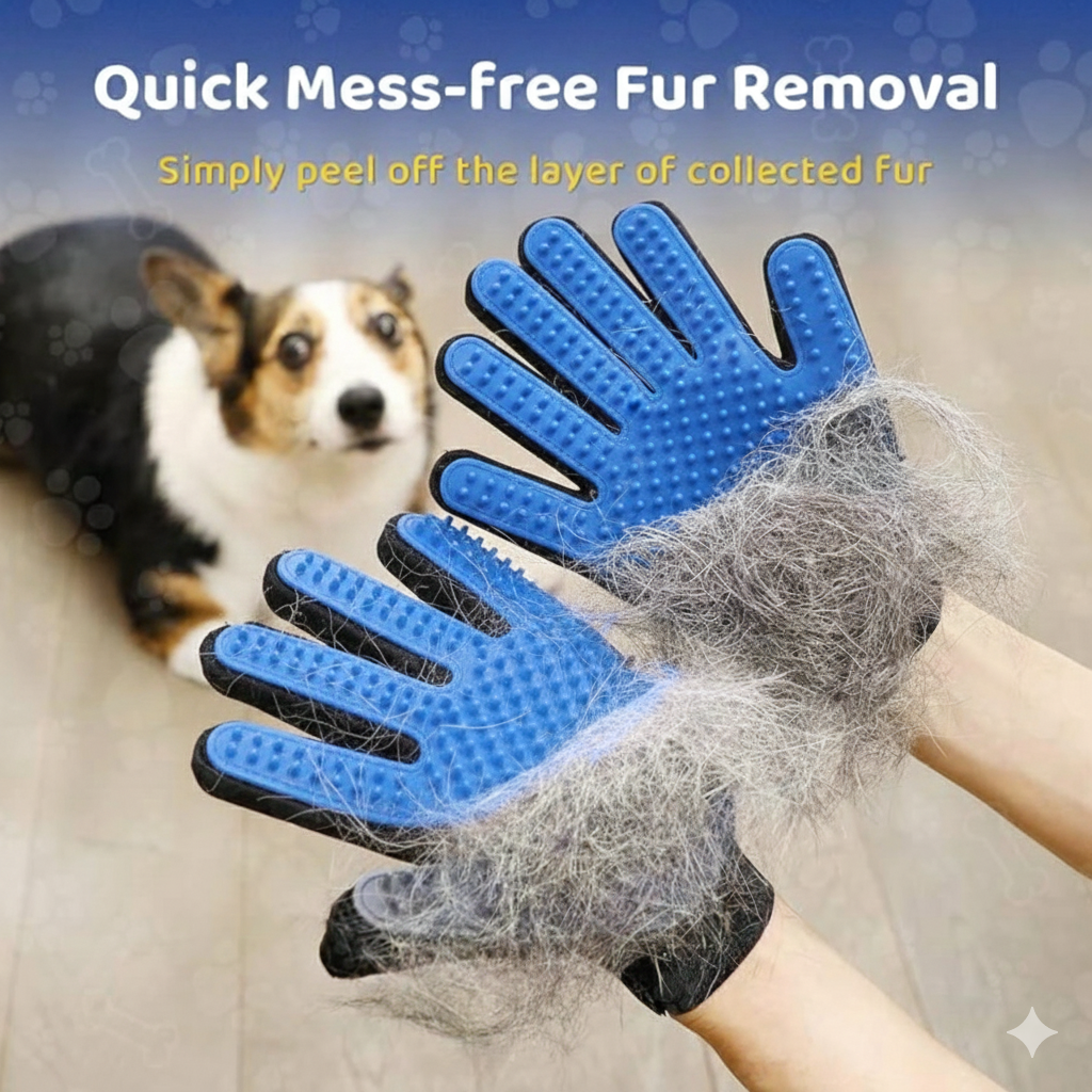 PawPure™ Deshedding & Grooming Gloves