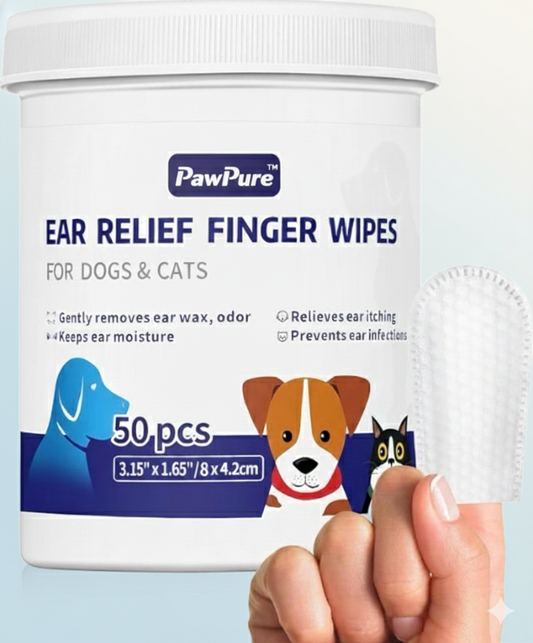 PawPure™ Ear Relief Finger Wipes