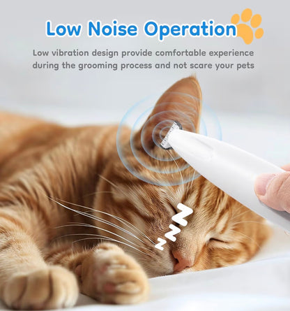 PawPure™ Precision LED Pet Hair Trimmer